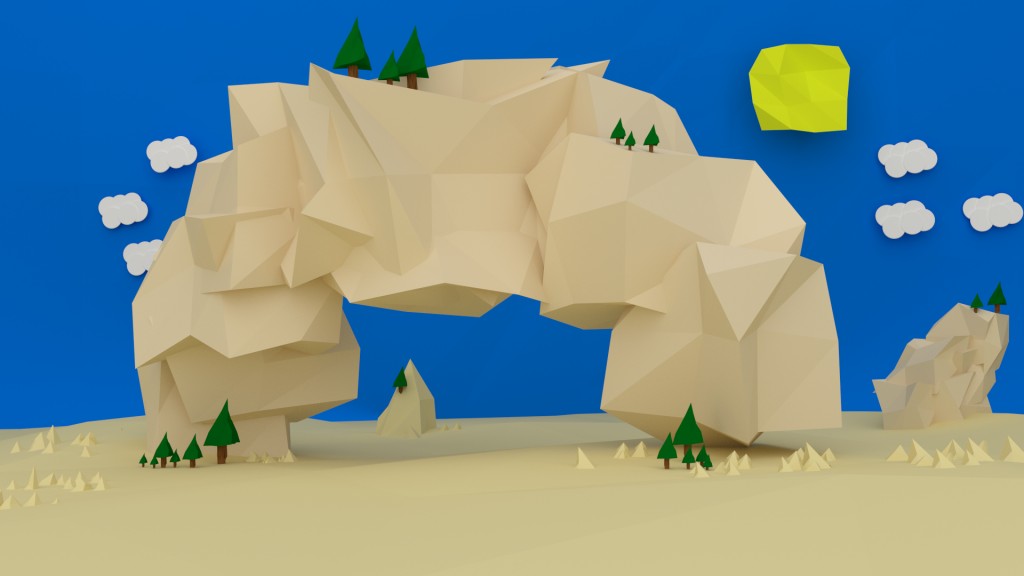 Low Poly Scene #1 preview image 1